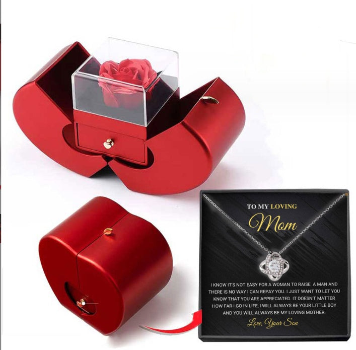 The Forever Rose – Eternal Rose & Necklace Gift Box