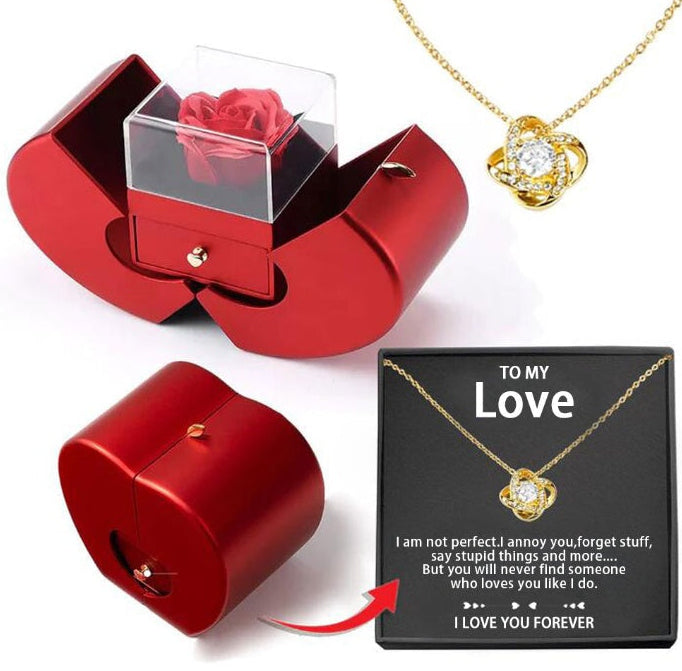 The Forever Rose – Eternal Rose & Necklace Gift Box